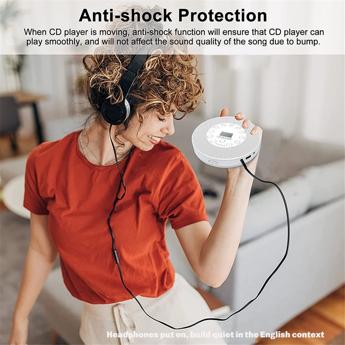 A64K Bluetooth CD-плеер Портативная стереозвуковая система Перезаряжаемая воспроизведение CD/CD-R/CD-RW/MP3 USB AUX IN Разъем для наушников
A64K Bluetooth CD-плеер Портативная стереозвуковая система Перезаряжаемая воспроизведение CD/CD-R/CD-RW/MP3 USB AUX IN Разъем для наушников