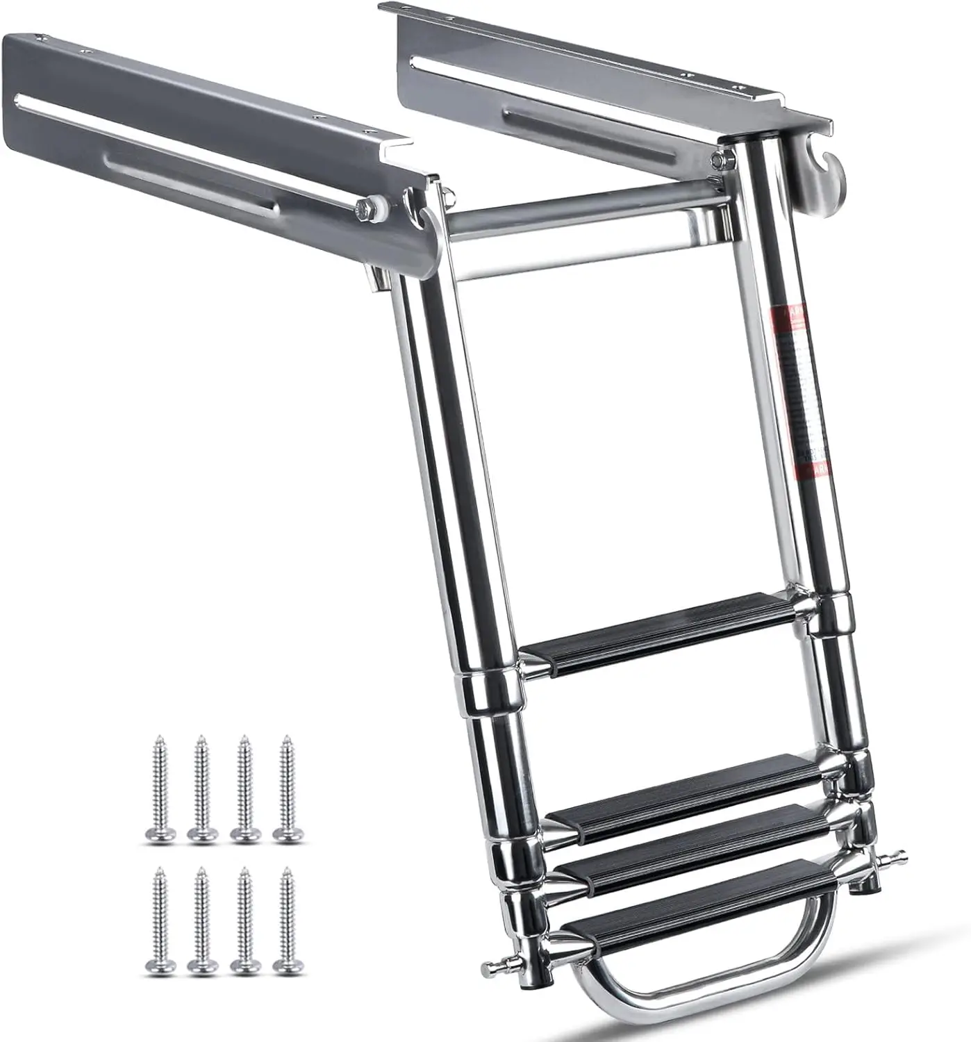 4-Step Telescoping Boat Ladder, Stainless Steel Platform Mount with Carry Handle & Screws, 600 lbs Capacity
4-Step Telescoping Boat Ladder, Stainless Steel Platform Mount with Carry Handle & Screws, 600 lbs Capacity