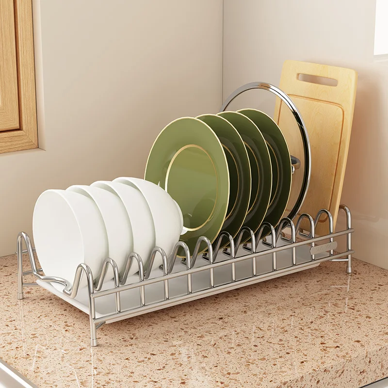 Solid Stainless Steel Pull-out Dish Storage Rack Pull Out Dish Racks Stainless Steel Bowl Storage Rack Drain Bowl Rack