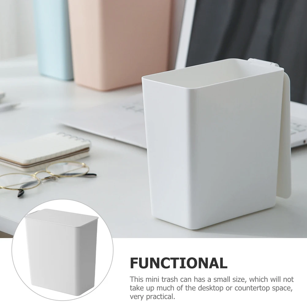 Small Garbage Can Mini Bin Container Waste Basket White Trash with Lid Slim Office
Small Garbage Can Mini Bin Container Waste Basket White Trash with Lid Slim Office