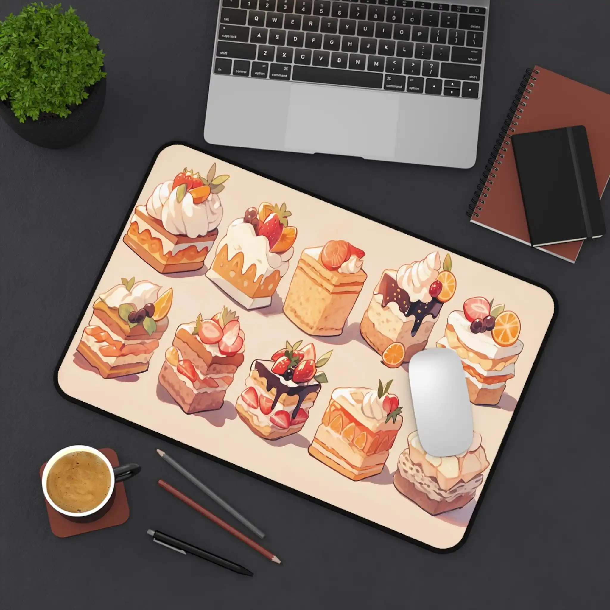 Kawaii Desk Pad Cute Cake, Game Mouse Pad Anime Food Pattern Keyboard Mat, Cute Work Home Desk Mat for Girls Sweet Lovers
Kawaii Desk Pad Cute Cake, Game Mouse Pad Anime Food Pattern Keyboard Mat, Cute Work Home Desk Mat for Girls Sweet Lovers