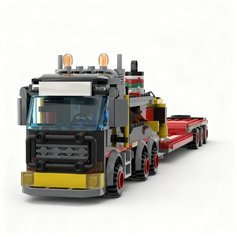 298PCS MOC Technology City Heavy Load Transport Truck Model DIY Creative Assembly Building Blocks Display Birthday Gift Home Set
298PCS MOC Technology City Heavy Load Transport Truck Model DIY Creative Assembly Building Blocks Display Birthday Gift Home Set