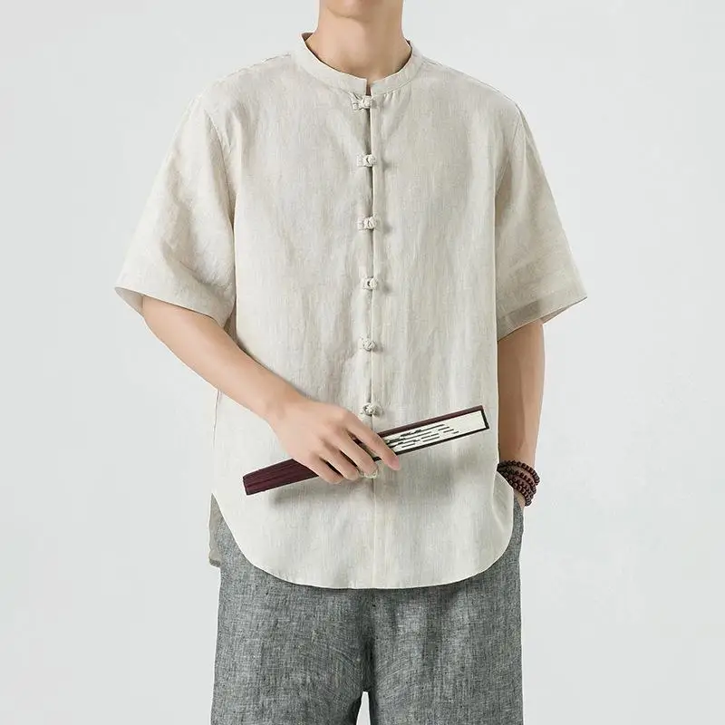 Unisex Linen Short Sleeve Shirt plus Size Easy Care Thin Summer Cotton Blend Plain Color Top for Men And Women
Unisex Linen Short Sleeve Shirt plus Size Easy Care Thin Summer Cotton Blend Plain Color Top for Men And Women