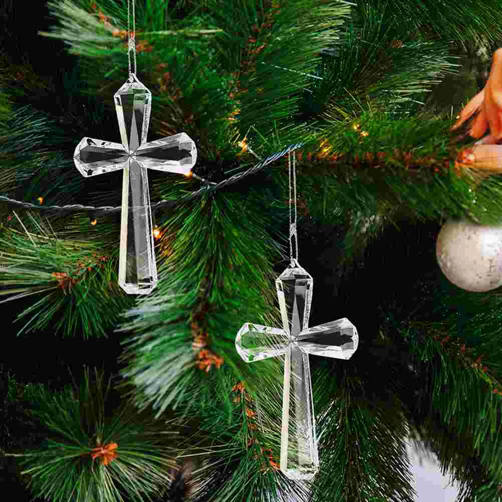 3 Pcs Transparent Cross Pendants Easter Hanging Ornament Tree Hangings Party Decoration of The Lid
3 Pcs Transparent Cross Pendants Easter Hanging Ornament Tree Hangings Party Decoration of The Lid