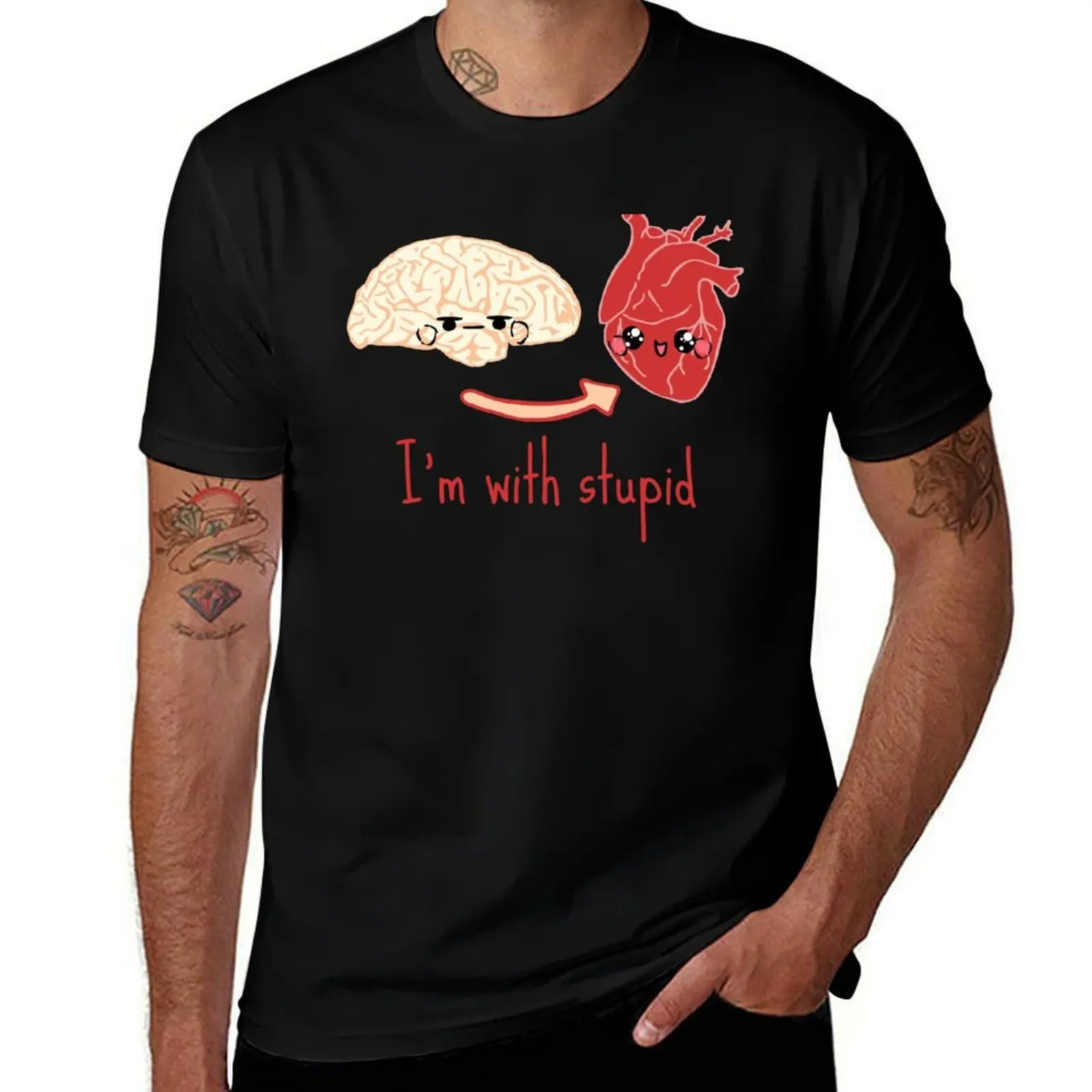 I'm with stupid - brain heart T-Shirt anime shirt clothes summer clothes T-shirts oversize t shirts for men cotton
I'm with stupid - brain heart T-Shirt anime shirt clothes summer clothes T-shirts oversize t shirts for men cotton