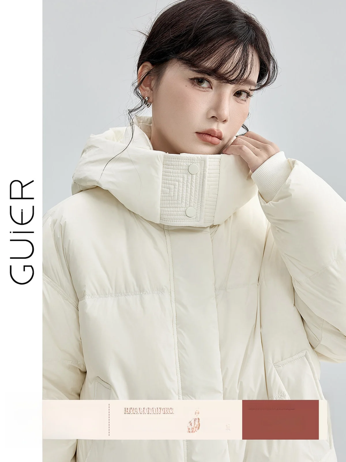 Warm Stand Collar Hooded down Jaet Women's Winter New Sle Casual Versatile Outerwear White Du down Filled Coat
Warm Stand Collar Hooded down Jaet Women's Winter New Sle Casual Versatile Outerwear White Du down Filled Coat