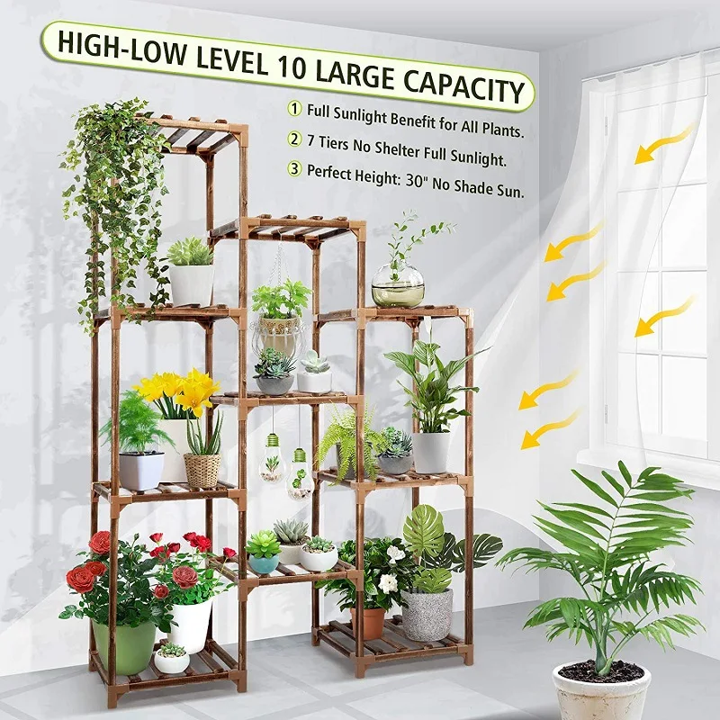 Large Indoor Outdoor Display Multi-layer Flower Shelf Garden Plant Stand Balcony Detachable Wooden Corner Plant Pots Holder Rack
Large Indoor Outdoor Display Multi-layer Flower Shelf Garden Plant Stand Balcony Detachable Wooden Corner Plant Pots Holder Rack