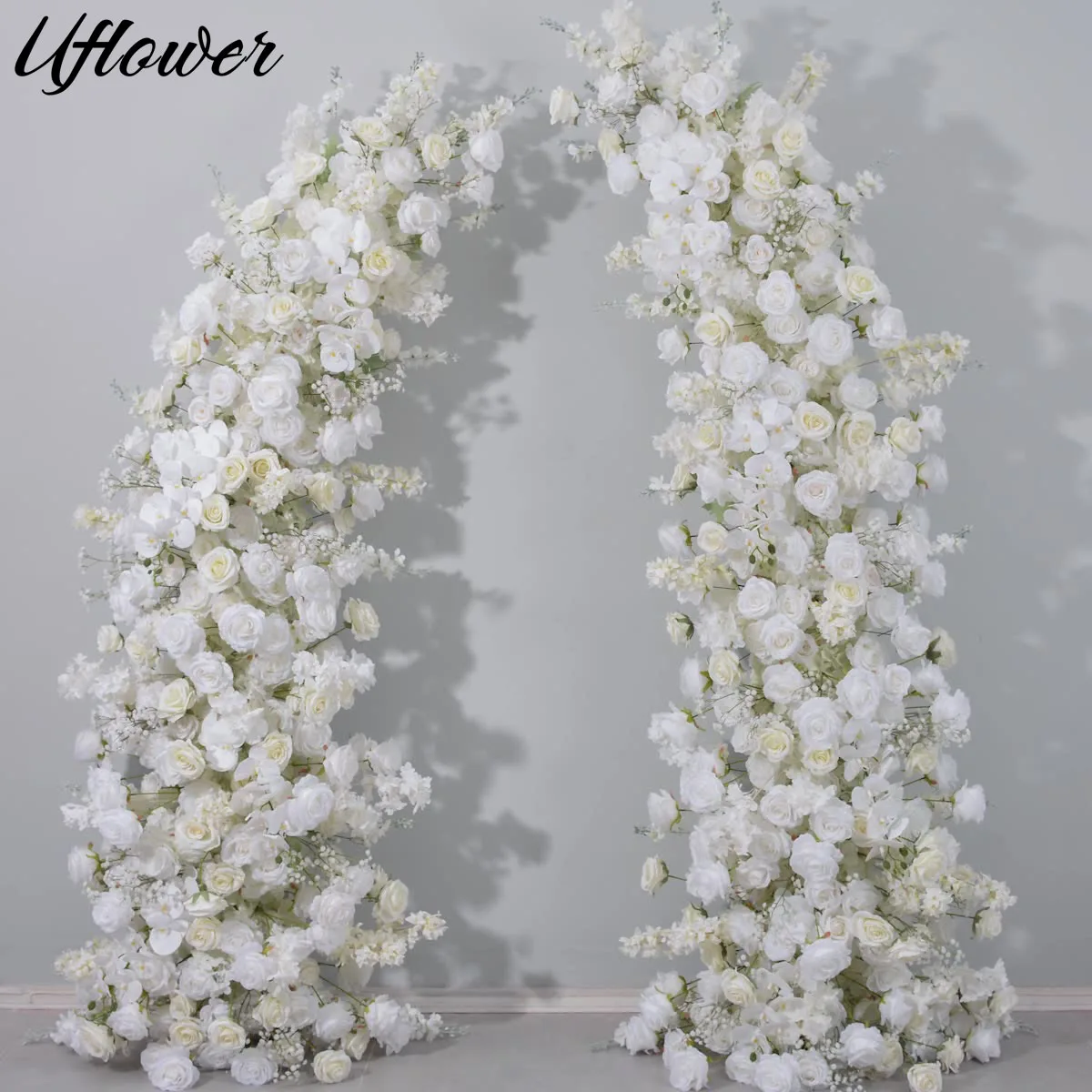 Uflower White Hyacinth Rose Orchid Floral Arrangements Decor Horn Arch Wedding Backdrop Floor Flower Row Event Stage Party Props
Uflower White Hyacinth Rose Orchid Floral Arrangements Decor Horn Arch Wedding Backdrop Floor Flower Row Event Stage Party Props