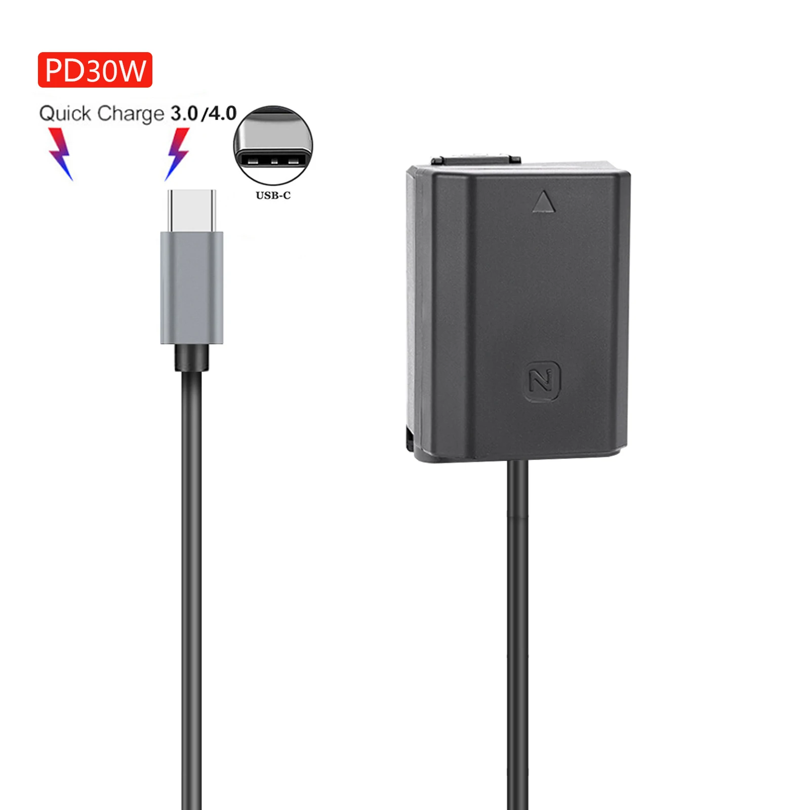 PD30W To NPFZ100 NP-FZ100 Dummy Battery DC Power AC Adapter for Sony ILME-FX3 A6600 A7M3 A7M3K A7RM3 A7RM4 A9 A9M2 A7M3 Camera
PD30W To NPFZ100 NP-FZ100 Dummy Battery DC Power AC Adapter for Sony ILME-FX3 A6600 A7M3 A7M3K A7RM3 A7RM4 A9 A9M2 A7M3 Camera