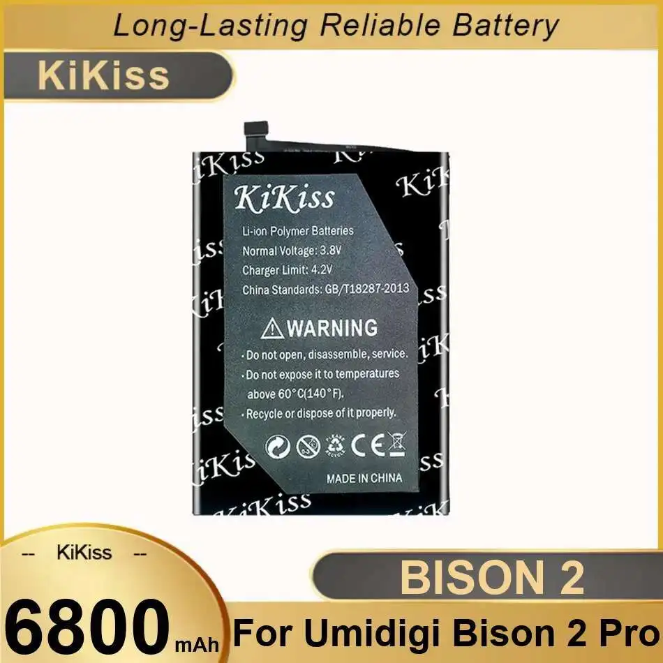 6800 мАч для Umi Umidigi Bison 2 Pro BISON2 Pro 2Pro, аккумулятор для мобильного телефона, безопасный, долговечный
6800 мАч для Umi Umidigi Bison 2 Pro BISON2 Pro 2Pro, аккумулятор для мобильного телефона, безопасный, долговечный