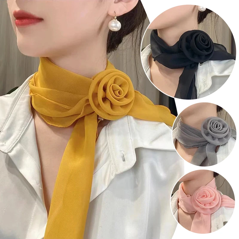 New Rose Chiffon Scarf Women Elegant Decorative Tie Ladies Solid Color Thin Silk Scarf Fashion Versatile Ribbon Scarf 140*14cm
New Rose Chiffon Scarf Women Elegant Decorative Tie Ladies Solid Color Thin Silk Scarf Fashion Versatile Ribbon Scarf 140*14cm