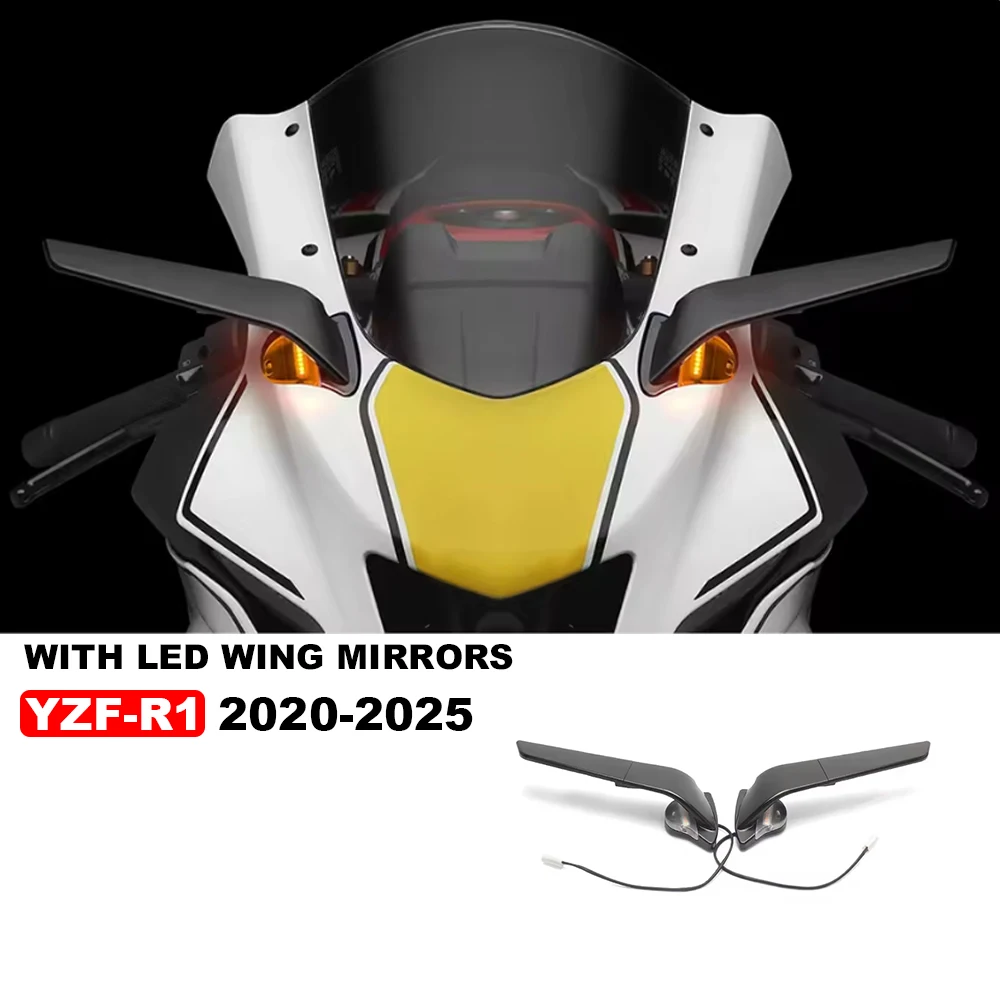 NEW For Yamaha YZF R1 r1 M 2020 - 2025 Motorcycle Rearview Side Mirrors Wind Wing Adjustable Rotating with LED Light
NEW For Yamaha YZF R1 r1 M 2020 - 2025 Motorcycle Rearview Side Mirrors Wind Wing Adjustable Rotating with LED Light