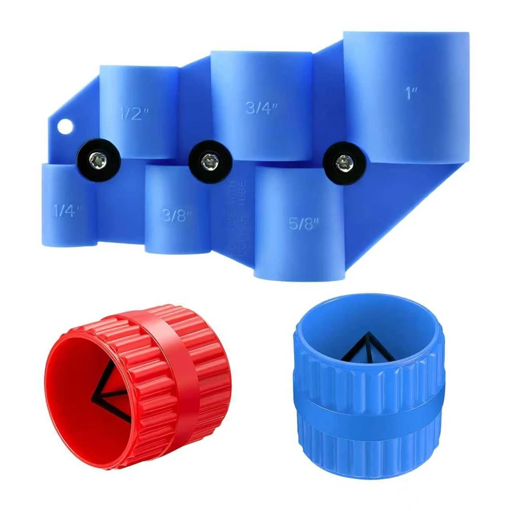 ABBO-Pipe Deburring Tool Kit, 1/4" To 1" Depth Gauge, 1/8'' To 1-5/8'' Inner Outer Reamer Pipe Tubing Chamfer Tool For PVC
ABBO-Pipe Deburring Tool Kit, 1/4" To 1" Depth Gauge, 1/8'' To 1-5/8'' Inner Outer Reamer Pipe Tubing Chamfer Tool For PVC