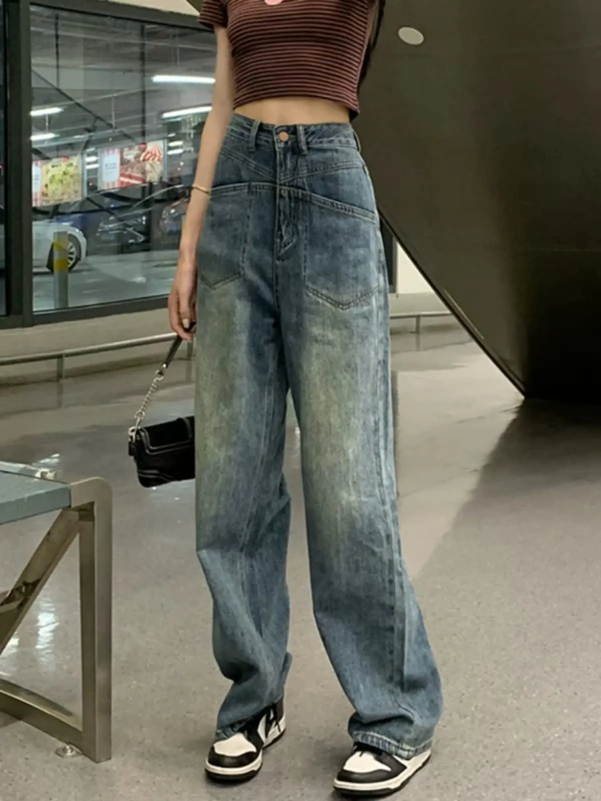 High Waist Wide Leg Jeans Women's Spring Autumn New plus Size Fat MM Small Loose Hiding Hip Sensation Straight Long Pants
High Waist Wide Leg Jeans Women's Spring Autumn New plus Size Fat MM Small Loose Hiding Hip Sensation Straight Long Pants