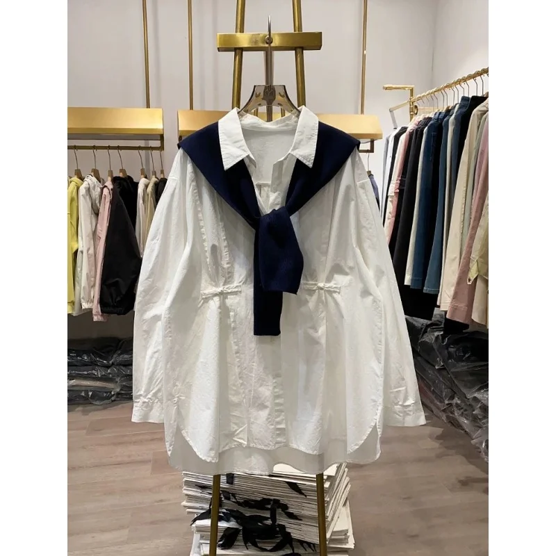 Loose Fit Long Sve irt ex Spring Autumn Casual Decorative oulder Wrap Korean Lazy Sle Large Size 300 Pou
Loose Fit Long Sve irt ex Spring Autumn Casual Decorative oulder Wrap Korean Lazy Sle Large Size 300 Pou