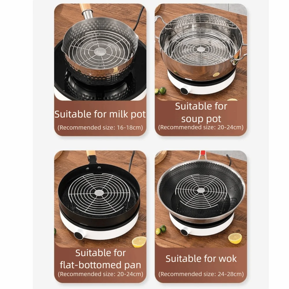 Штабелируемая подставка для пароварки из нержавеющей стали, утолщенная подставка для кухонной пароварки с высокой ножкой, устойчивая к ржавчине круглая подставка для приготовления на пару
Штабелируемая подставка для пароварки из нержавеющей стали, утолщенная подставка для кухонной пароварки с высокой ножкой, устойчивая к ржавчине круглая подставка для приготовления на пару