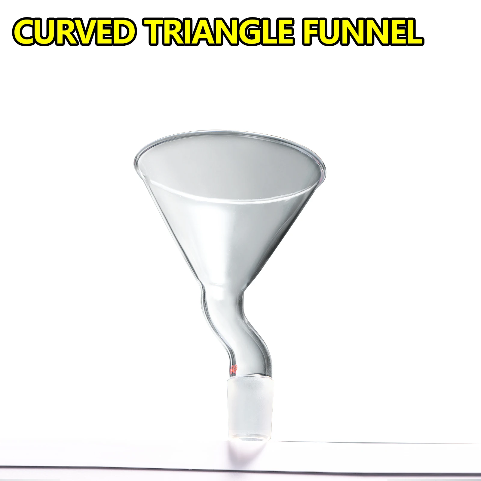 Triangular funnel bend grinding mouth, conical feeding funnel 75mm 100mm high borosilicate glass
Triangular funnel bend grinding mouth, conical feeding funnel 75mm 100mm high borosilicate glass