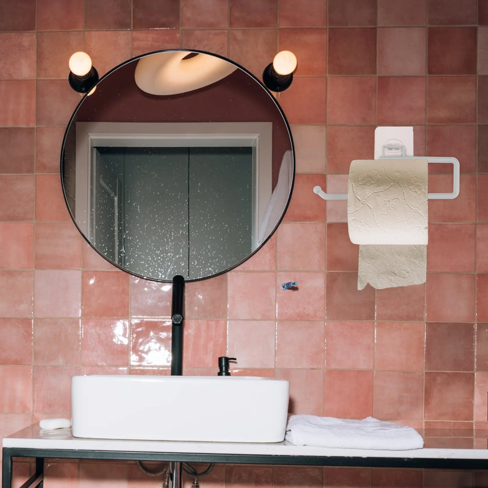 Wall-Mounted Toilet Paper Rack Simple Design No Punching Tissue Holder For Bathroom Kitchen Living Room Roll Paper Storage Stand
Wall-Mounted Toilet Paper Rack Simple Design No Punching Tissue Holder For Bathroom Kitchen Living Room Roll Paper Storage Stand