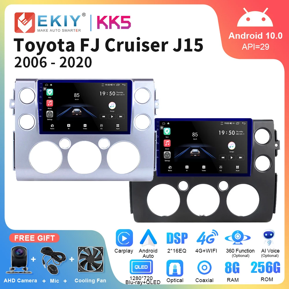 EKIY KK5 Android 10 автомобильный радиоприемник для Toyota FJ Cruiser J15 2006-2020 умный сенсорный экран мультимедийный видеоплеер GPS-навигация 2Din
EKIY KK5 Android 10 автомобильный радиоприемник для Toyota FJ Cruiser J15 2006-2020 умный сенсорный экран мультимедийный видеоплеер GPS-навигация 2Din