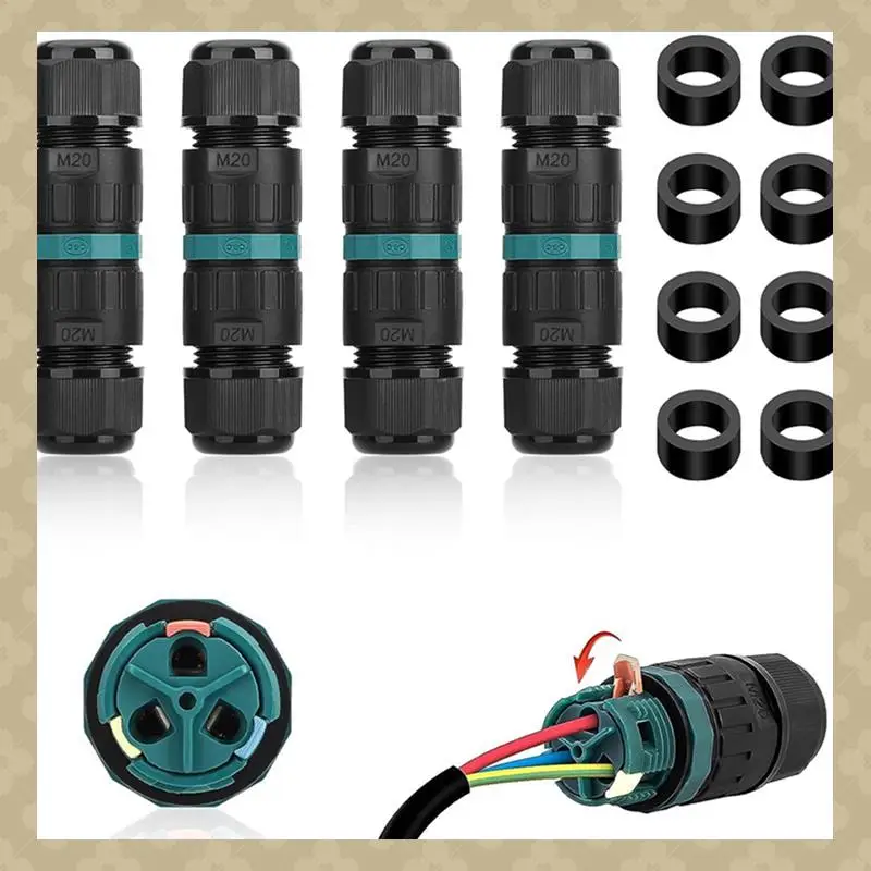 AB45 8PCS 2 Way 3 Pole Junction Box IP68 Outdoor Waterproof Electrical Cable Connector Ø5-12 Mm
AB45 8PCS 2 Way 3 Pole Junction Box IP68 Outdoor Waterproof Electrical Cable Connector Ø5-12 Mm