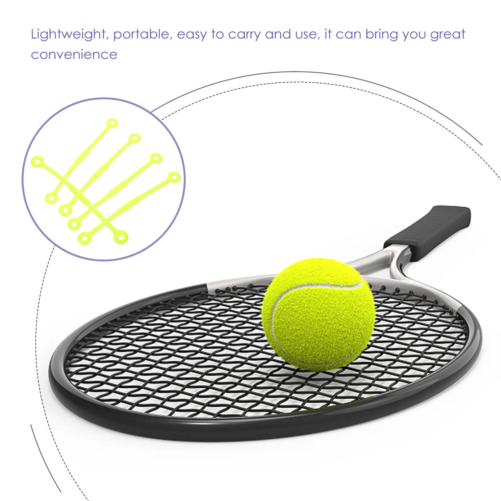 5Pcs Vibration Dampener Tennis Rackets Shock Absorber Strip Shockproof Silicone Tennis Racket Vibration Dampener Accessory