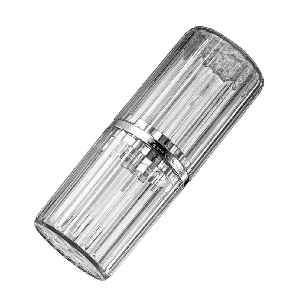 Portable Transparent Striped Travel Toothbrush Holder Storage Case Camping School Business Trips Organizer
Portable Transparent Striped Travel Toothbrush Holder Storage Case Camping School Business Trips Organizer