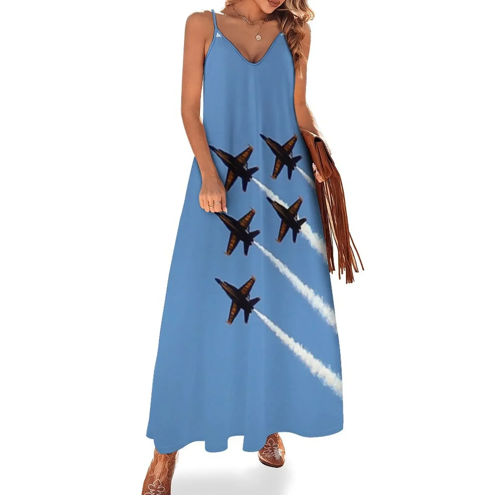 Blue Angels Sleeveless Dress Women's skirt women formal occasion dresses Party dresses for women summer woman dress 2024
Blue Angels Sleeveless Dress Women's skirt women formal occasion dresses Party dresses for women summer woman dress 2024