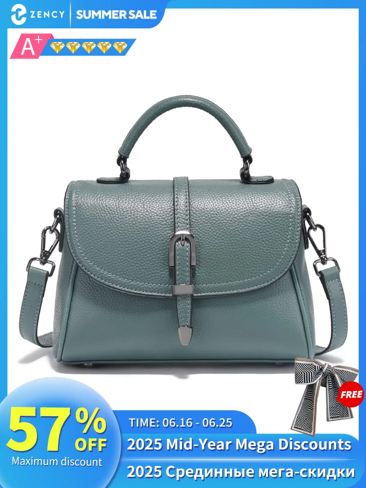 Zency Women's Genuine Leather Top-Handle Bag Simple Fashion Design Luxury Shoulder Crossbody Small Handbag For Dating Shoppers
Zency Women's Genuine Leather Top-Handle Bag Simple Fashion Design Luxury Shoulder Crossbody Small Handbag For Dating Shoppers