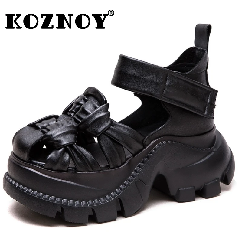 Koznoy/женские летние сандалии на плоской подошве из натуральной кожи с крючком из коровьей кожи 7 см, летние сандалии на танкетке и платформе, модные туфли-лодочки, тапочки Мэри Джейн
Koznoy/женские летние сандалии на плоской подошве из натуральной кожи с крючком из коровьей кожи 7 см, летние сандалии на танкетке и платформе, модные туфли-лодочки, тапочки Мэри Джейн