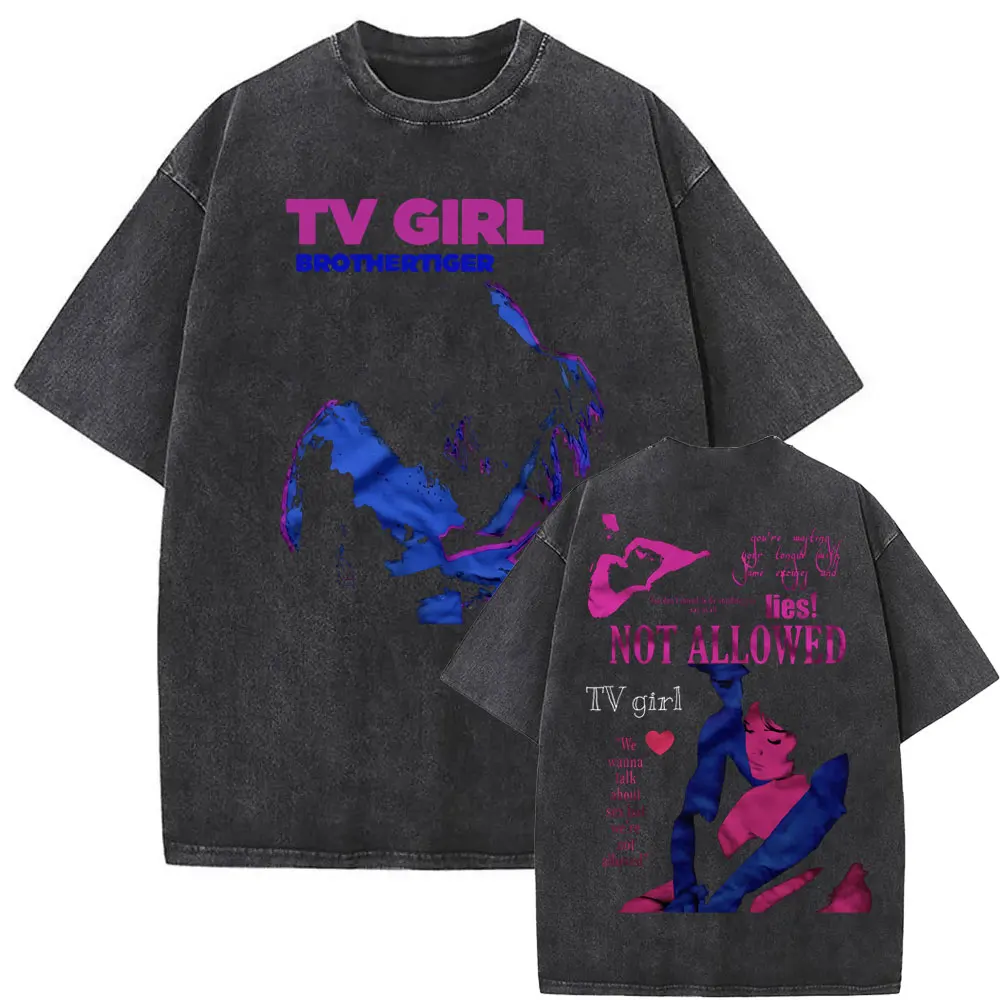 Limited Edition Tv Girl Graphic T-shirts Men Women Washed Vintage Oversized T-shirt Unisex Y2k Fans Gift Male Pure Cotton Tshirt
Limited Edition Tv Girl Graphic T-shirts Men Women Washed Vintage Oversized T-shirt Unisex Y2k Fans Gift Male Pure Cotton Tshirt