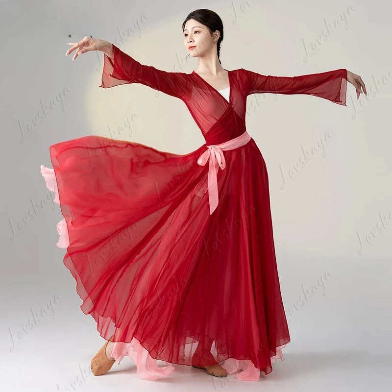 Китайское классическое танцевальное платье, элегантный двухслойный большой костюм с распашной юбкой, костюмы в этническом стиле
Китайское классическое танцевальное платье, элегантный двухслойный большой костюм с распашной юбкой, костюмы в этническом стиле