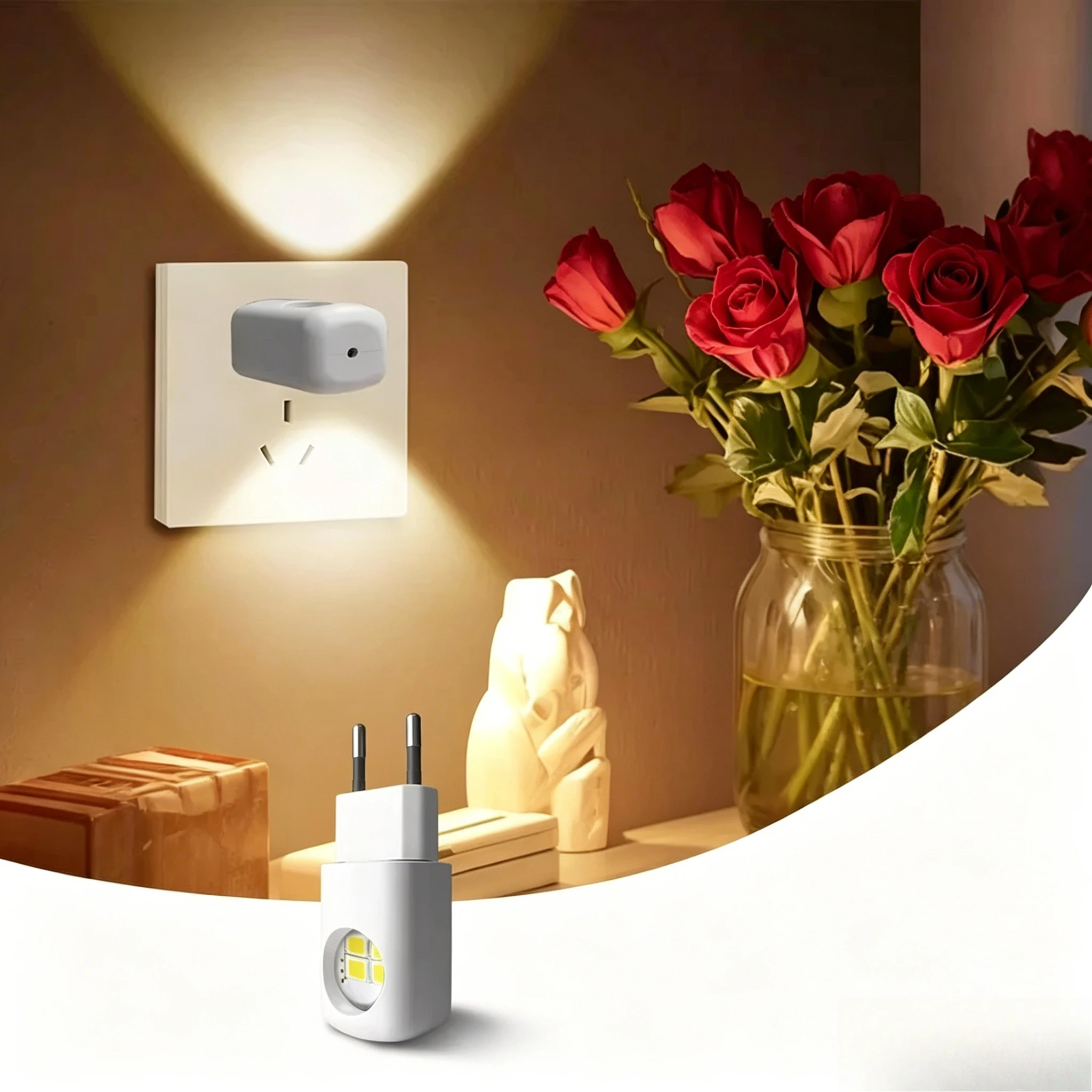 EU Plug LED Night Light With Dusk To Dawn Photosensitive Sensor Auto On Off Wall Mount Lamp For Bedroom Hall Kitchen Corridor
EU Plug LED Night Light With Dusk To Dawn Photosensitive Sensor Auto On Off Wall Mount Lamp For Bedroom Hall Kitchen Corridor