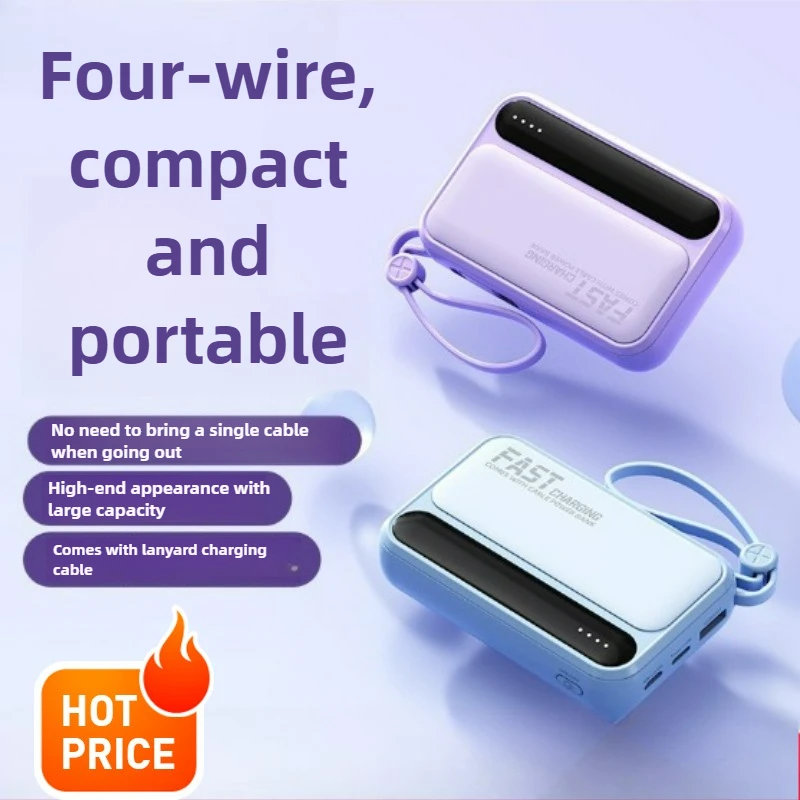 ZMI 500000mAh 4 In1 Power Bank Large Capacity Built in Cables Intelligent Digital Display Light Portable Battery For iPhone
ZMI 500000mAh 4 In1 Power Bank Large Capacity Built in Cables Intelligent Digital Display Light Portable Battery For iPhone