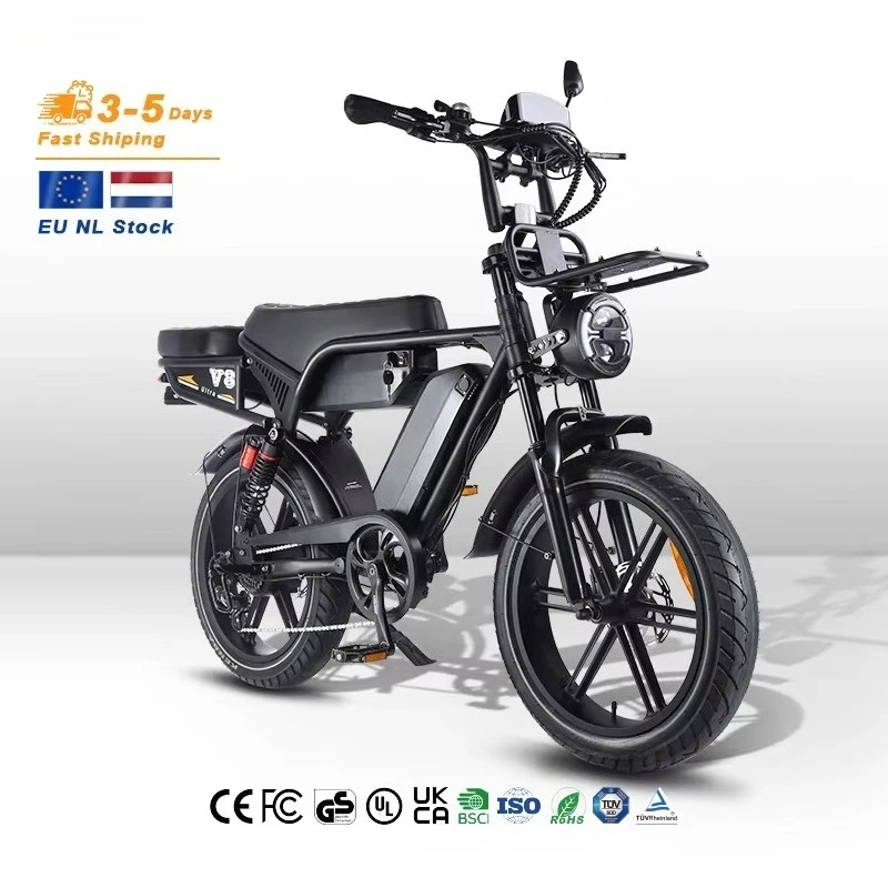 48v Electric Bike V8 ultra Max Long Mlieage 48V 30Ah Dual Battery E Bike with Two Seats
48v Electric Bike V8 ultra Max Long Mlieage 48V 30Ah Dual Battery E Bike with Two Seats