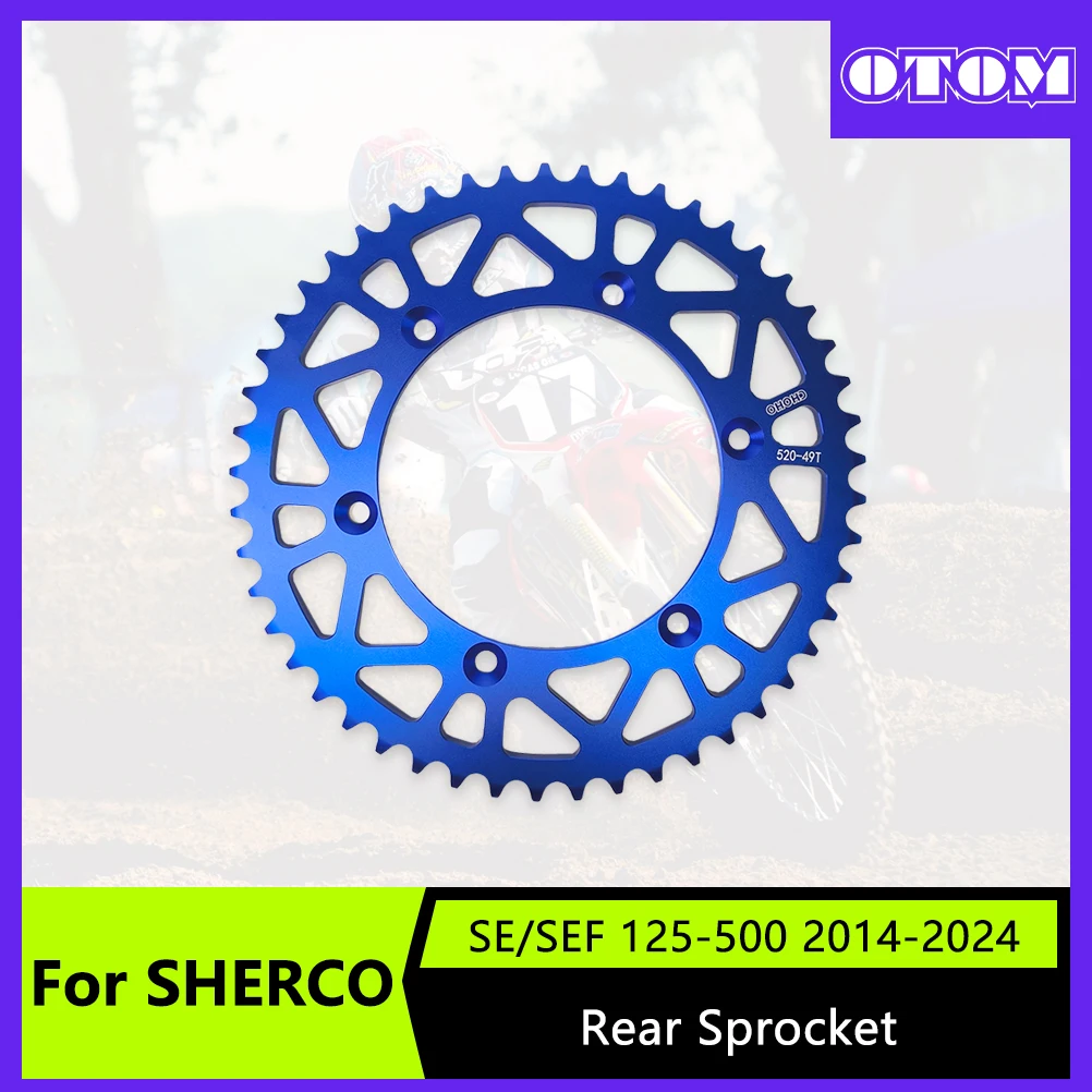 OTOM 520-49T Motorcycle Rear Sprocket Aluminum Alloy Driven Sprocket For SHERCO SE SEF 125 250 300 450 500 2014-2024
OTOM 520-49T Motorcycle Rear Sprocket Aluminum Alloy Driven Sprocket For SHERCO SE SEF 125 250 300 450 500 2014-2024