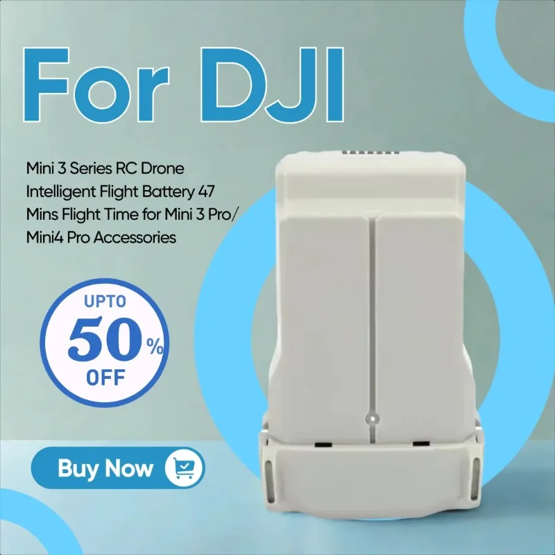 3850mAh For DJI Mini 3 Series RC Drone Intelligent Flight Battery 47 Mins Flight Time for Mini 3 Pro/ Mini4 Pro Accessories
3850mAh For DJI Mini 3 Series RC Drone Intelligent Flight Battery 47 Mins Flight Time for Mini 3 Pro/ Mini4 Pro Accessories