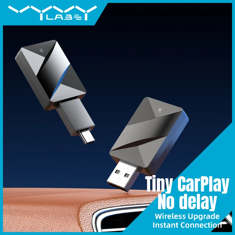 Vyvylabs Wireless CarPlay Adapter Fast Auto-Connect Mini Box USB Plug-and-play for iPhone 6 and Android 11 above with USB-A Port
Vyvylabs Wireless CarPlay Adapter Fast Auto-Connect Mini Box USB Plug-and-play for iPhone 6 and Android 11 above with USB-A Port