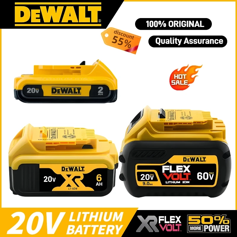 Original MAX Flexvolt 60V Dewalt 20V battery DCB606 DCB205 DCB206 DCB209 DCB182 DCB185 power tool battery 18V 5AH 6AH 60V 9Ah
Original MAX Flexvolt 60V Dewalt 20V battery DCB606 DCB205 DCB206 DCB209 DCB182 DCB185 power tool battery 18V 5AH 6AH 60V 9Ah