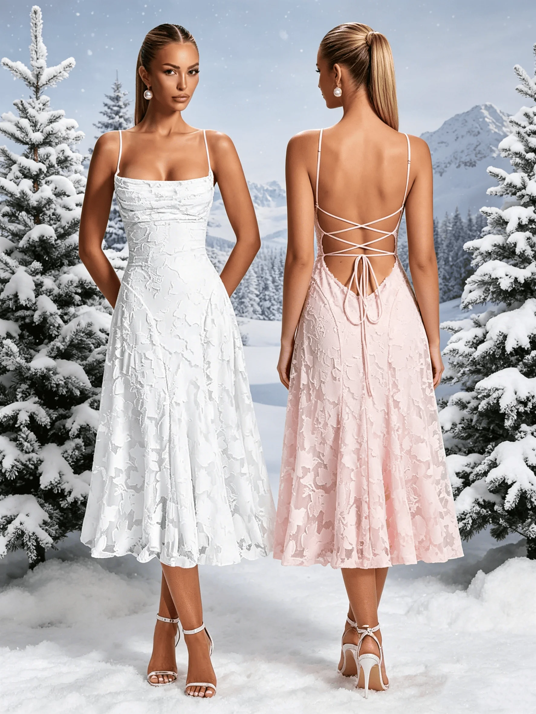 Lace Jacquard Bridesmaid Dresses for Women 2026 Spaghetti Straps Ruffle Formal Wedding Guest Dress Party Dresses Ball Gown
Lace Jacquard Bridesmaid Dresses for Women 2026 Spaghetti Straps Ruffle Formal Wedding Guest Dress Party Dresses Ball Gown
