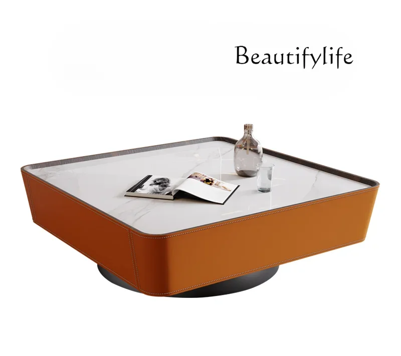 Minimalist Saddle Coffee Table TV Cabinet Combination Modern Designer Light Luxury Square Living Room Stone Plate Coffee Table
Minimalist Saddle Coffee Table TV Cabinet Combination Modern Designer Light Luxury Square Living Room Stone Plate Coffee Table