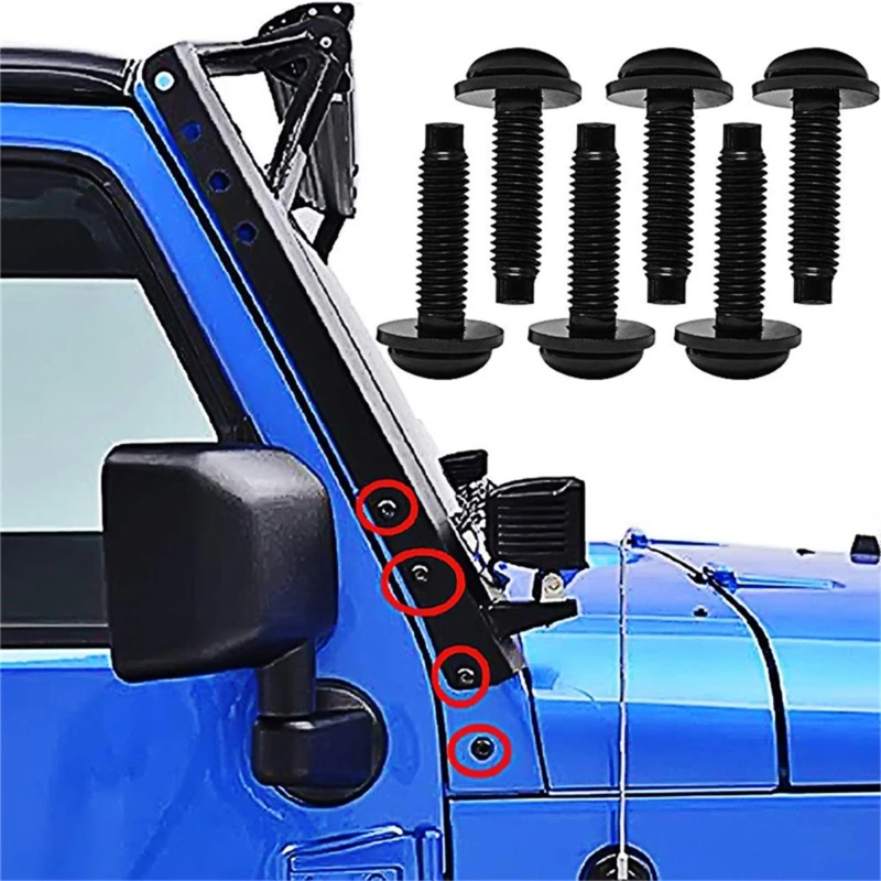 A2UC Pack Of 6 Carbon Steel Extended Fasteners For Windshield Frame Installation
A2UC Pack Of 6 Carbon Steel Extended Fasteners For Windshield Frame Installation