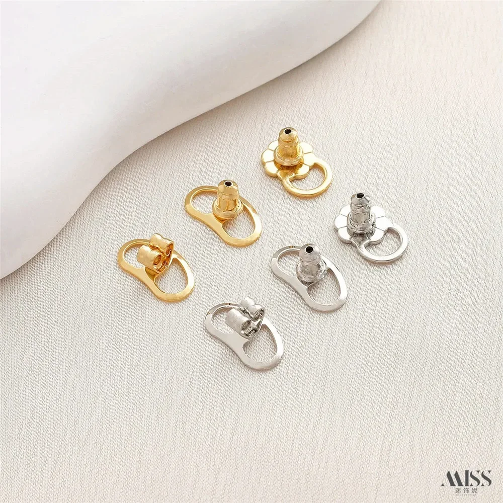 Thickened Gold-plated Plum Blossom Earbuds with Ear Hooks Silicone Plugs Imitating The Support Earrings Inserting Accessories
Thickened Gold-plated Plum Blossom Earbuds with Ear Hooks Silicone Plugs Imitating The Support Earrings Inserting Accessories