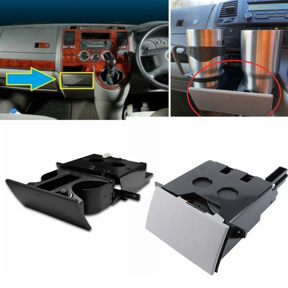 For Volkswagen VW Transporter T5 2003-2013 7H285860130T RHD Car Dual Water Drink Cup Holder Ashtray Coin Panel Black Grey
For Volkswagen VW Transporter T5 2003-2013 7H285860130T RHD Car Dual Water Drink Cup Holder Ashtray Coin Panel Black Grey