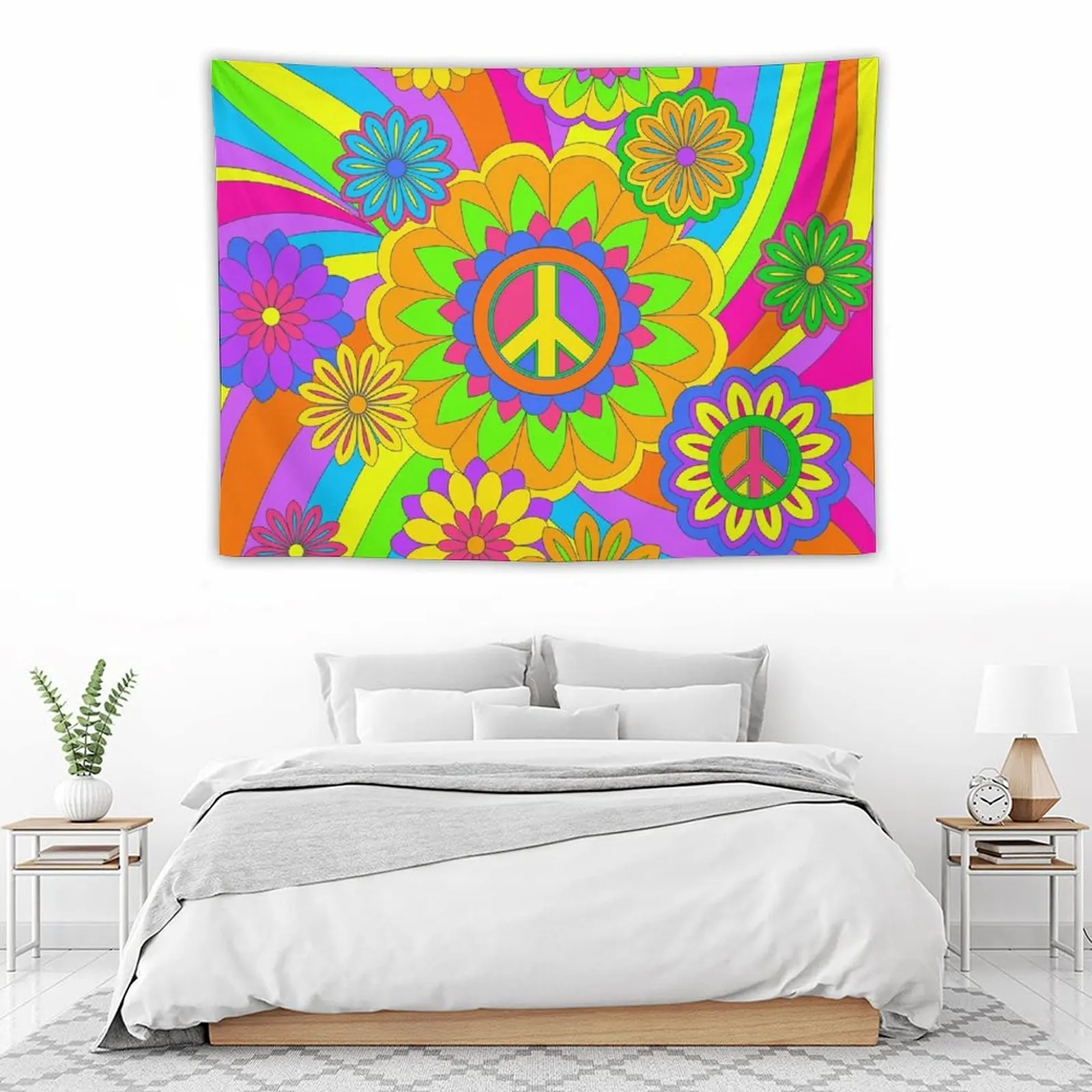 Psychedelic Rainbow Flower Power Pattern Tapestry Room Decoration Accessories Wall Carpet Anime Decor Tapestry
Psychedelic Rainbow Flower Power Pattern Tapestry Room Decoration Accessories Wall Carpet Anime Decor Tapestry
