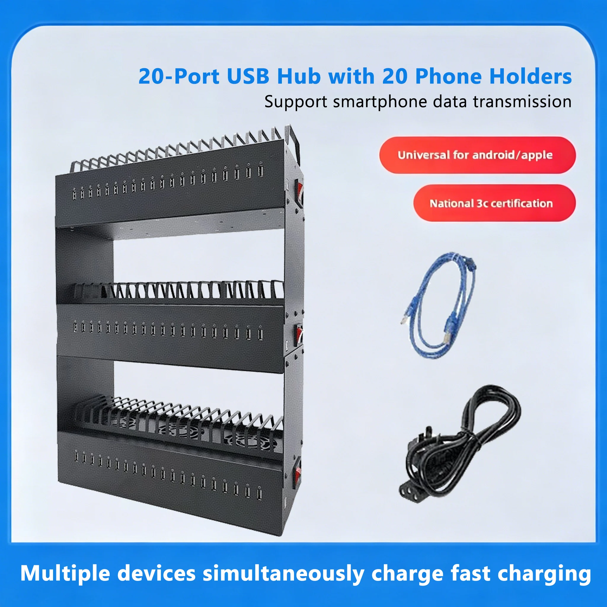20 USB Ports Box Phone Farm USB Hub Android Control Box Batch Synchronization Control Unified Management Smartphones carregador
20 USB Ports Box Phone Farm USB Hub Android Control Box Batch Synchronization Control Unified Management Smartphones carregador