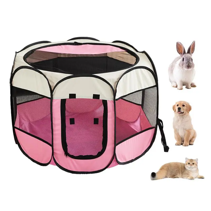 Portable Puppy Playpen Oxford Fabric Removable Zippered Foldable Dog Crate Cute Cat Fence for Small Pets Portable Octagonal Cage
Portable Puppy Playpen Oxford Fabric Removable Zippered Foldable Dog Crate Cute Cat Fence for Small Pets Portable Octagonal Cage