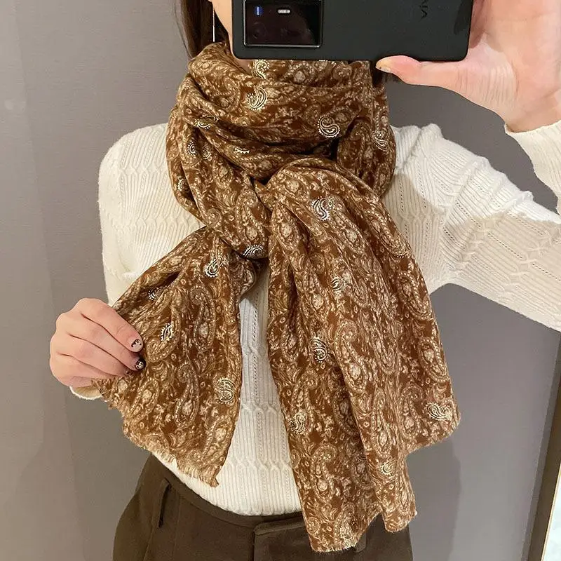 1Pc 180X90Cm Women Fashion Long Winter Warm Scarf Clothes Accessories Flower Printed Shawl
1Pc 180X90Cm Women Fashion Long Winter Warm Scarf Clothes Accessories Flower Printed Shawl