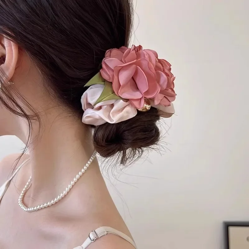 Sweet Camellia Rose Hair Scrunchies Flower High Elastic Scrunchies Ins Fairy Retro Hair Bands Hair Accessories for Women Girls
Sweet Camellia Rose Hair Scrunchies Flower High Elastic Scrunchies Ins Fairy Retro Hair Bands Hair Accessories for Women Girls