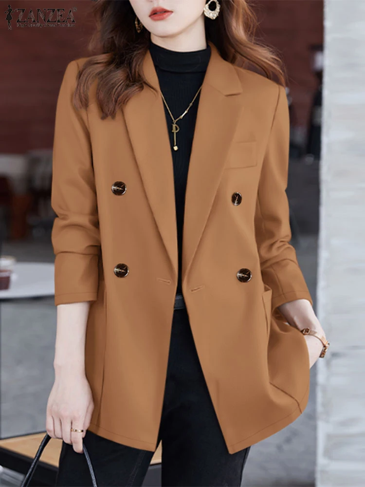ZANZEA Office Women Blazer Fashion Autumn Lapel Neck Long Sleeve OL Work Suits Coats Spirng Woman Blazer Button Up Thin Jackets
ZANZEA Office Women Blazer Fashion Autumn Lapel Neck Long Sleeve OL Work Suits Coats Spirng Woman Blazer Button Up Thin Jackets