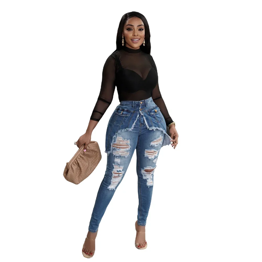 Spring and Autumn Women's Ripped Jeans 2024 New Large Size Wide Leg Pants Women's Jeans High Street Jeans for women
Spring and Autumn Women's Ripped Jeans 2024 New Large Size Wide Leg Pants Women's Jeans High Street Jeans for women